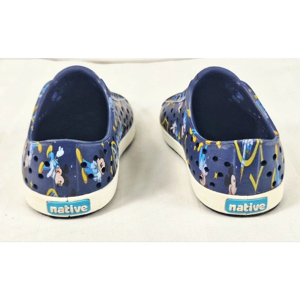 Native x Disney World‎ Jefferson Slip-On 50th Anniversary Blue Gold Sz C5